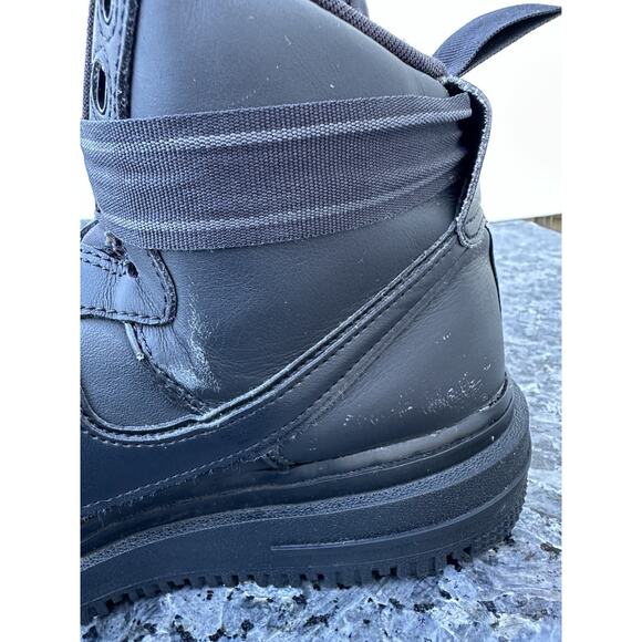 Nike Air Force 1 Winter Boots Black Anthracite DA0418-001 Mens Size 11 NO LACE - Picture 7 of 14